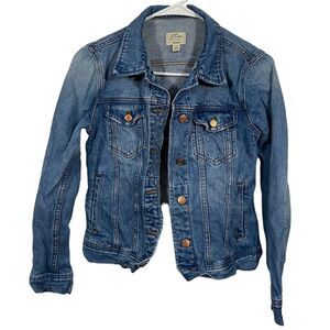 J. Crew Denim Distressed Wash Jean Jacket